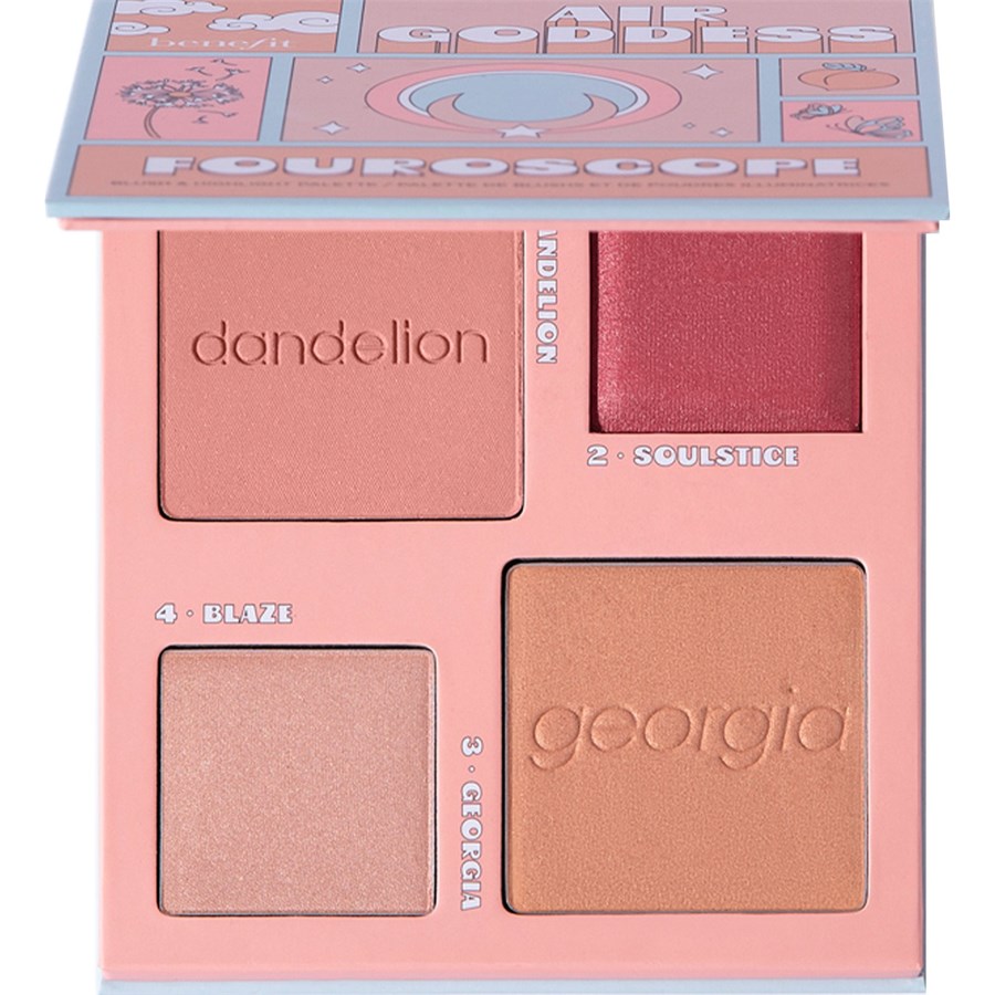 Highlighter Bronzer Blush & Highlighter Palette Fouroscope Air Goddess