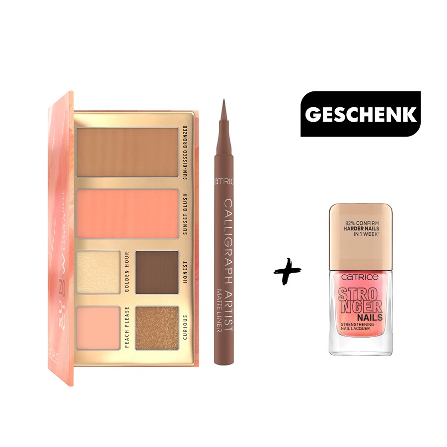 Bundels Catrice Oogschaduw Sun Glow 10 g + Eyeliner & Kajal Calligraph