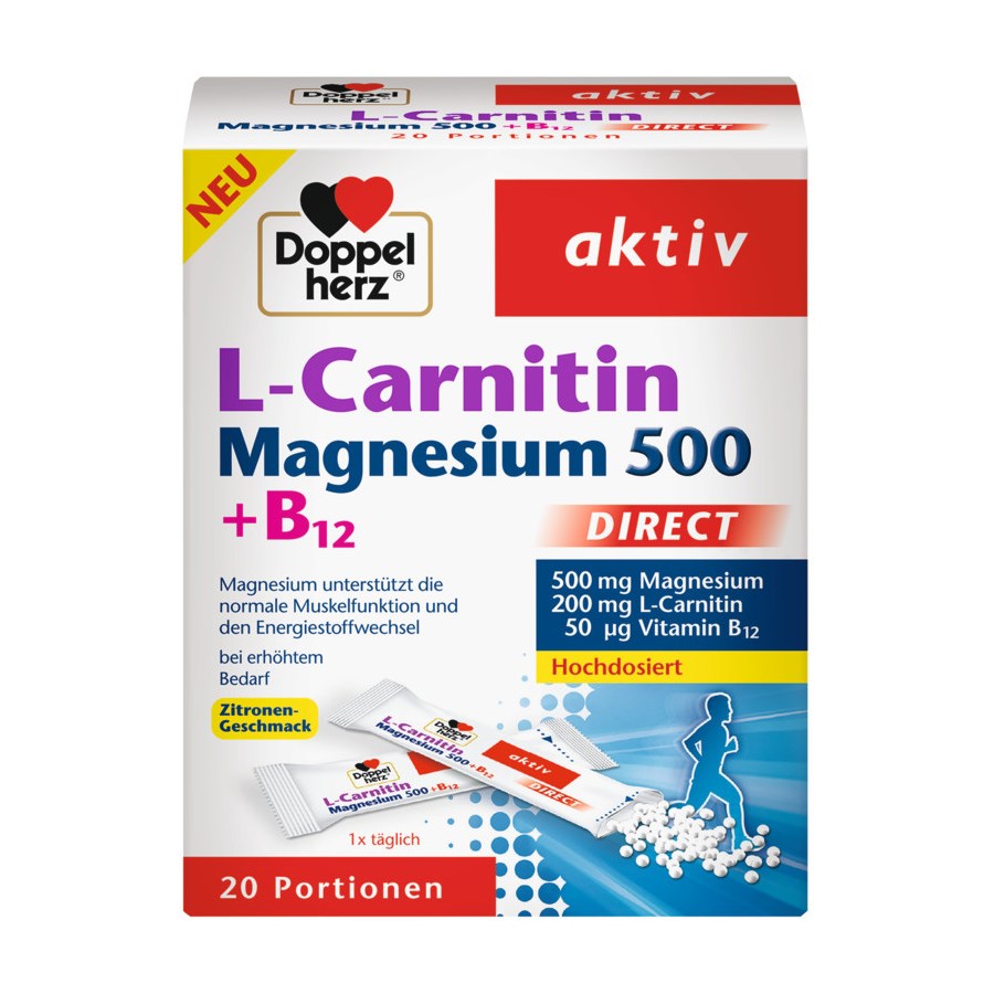 Energy & Performance LCarnitine + magnesium 500 Direct door Doppelherz ️ Koop online parfumdreams