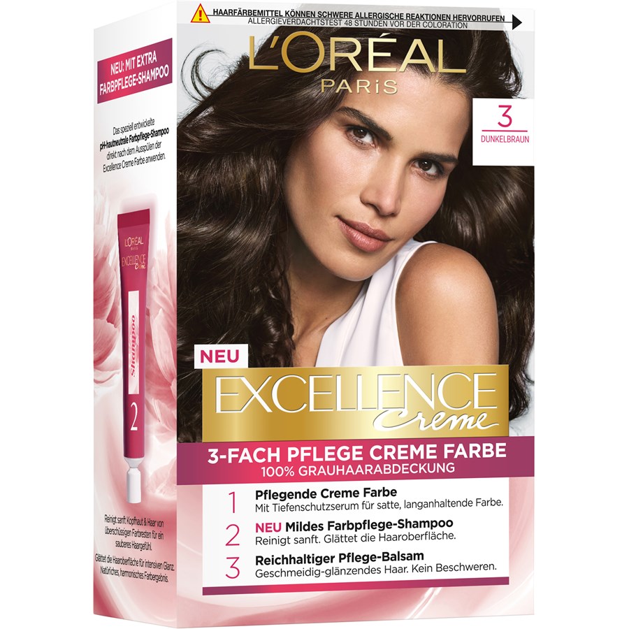 Excellence Crème 3 Dunkelbraun van L’Oréal Paris