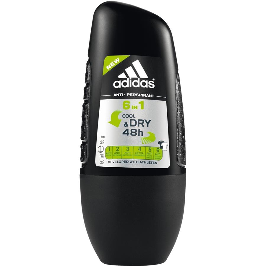 Transparentemente talento niebla tóxica Functional Male Deodorant Roll-On 6 in1 Cool & Dry 48 h de adidas |  parfumdreams