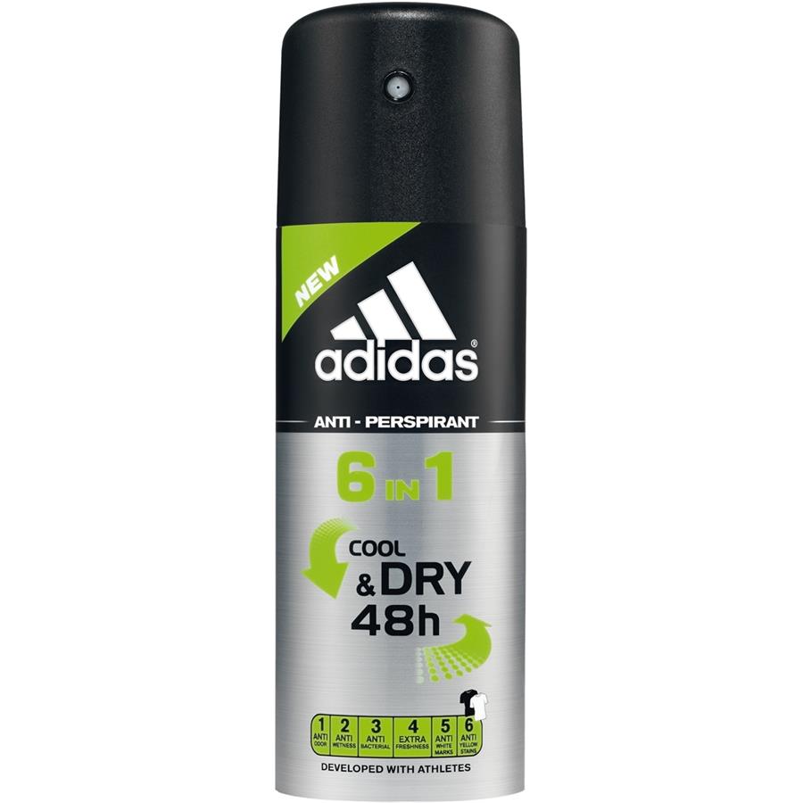 Functional Male Deodorant Spray 6 in1 Cool \u0026 Dry 48 h by Adidas |  parfumdreams