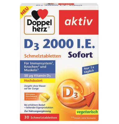 Doppelherz D3 2000 I.E. Schmelztabletten